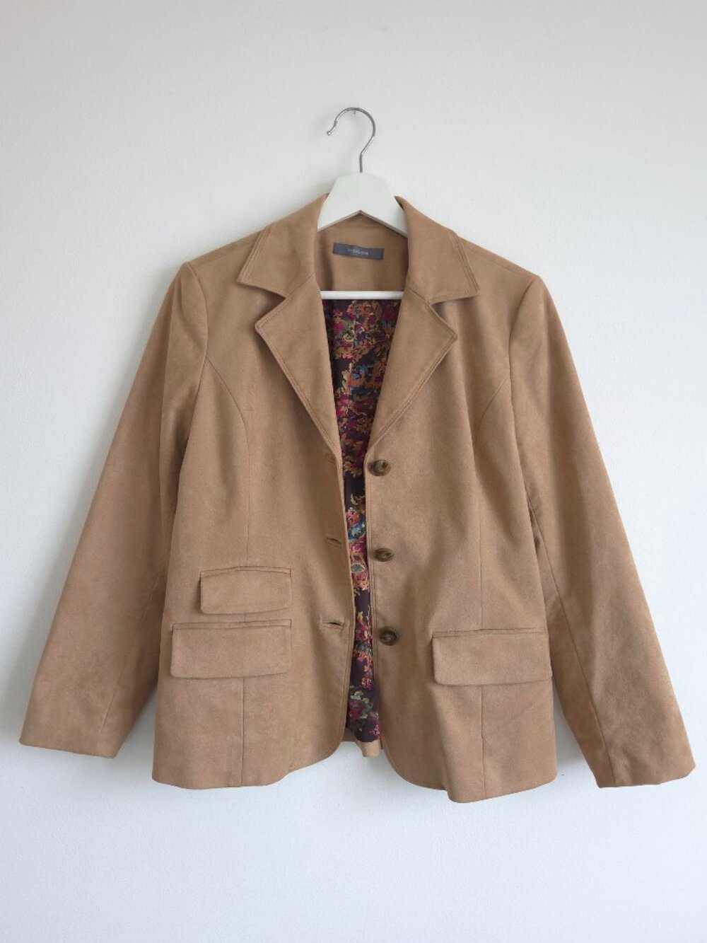 Liz Claiborne Faux Suede Blazer Jacket